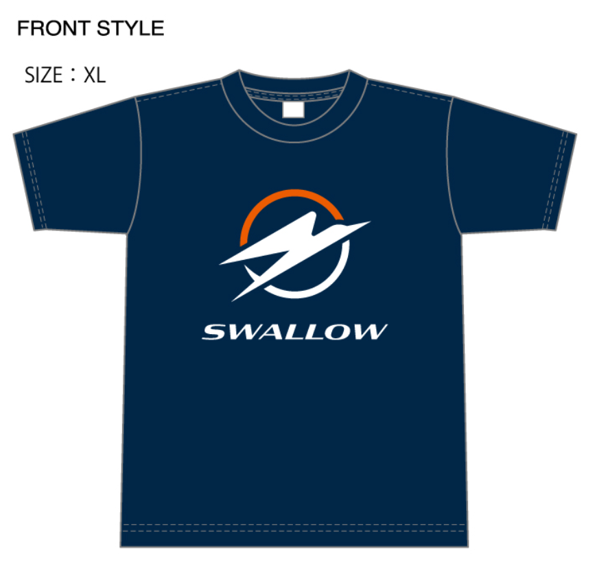 SWALLOWロゴ入りハイクオリティTシャツ